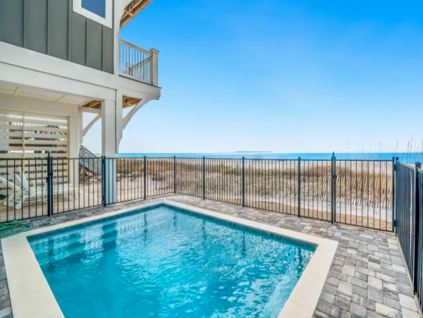 Luxurious Port St. Joe Beach Rental Six Bedroom Home with Pool & Beach Access
